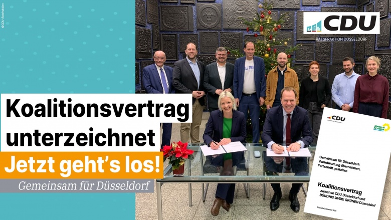 Koalitionsvertrag CDU/GRÜNE unterzeichnet