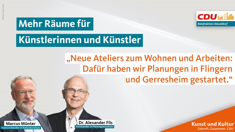 Räume für Künstlerinnen und Künstler Neue Ateliers zum Wohnen und Arbeiten: Dafür haben wir die Planung für drei Projekte gestartet.