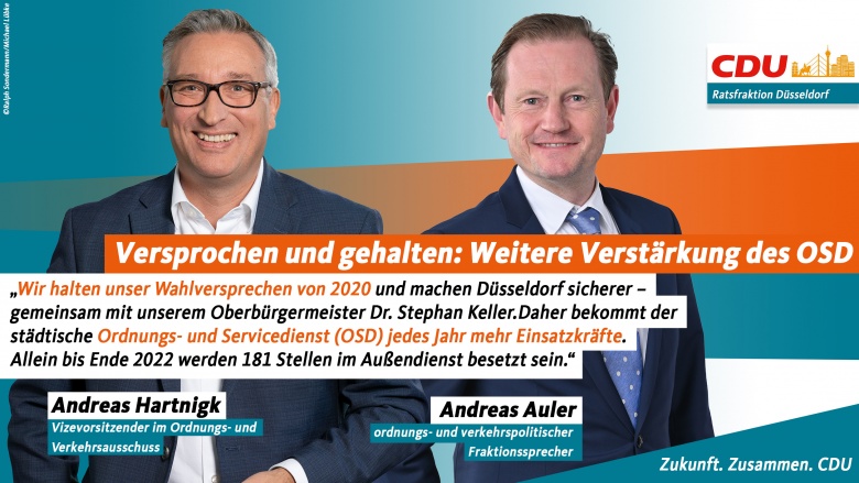 Versprochen und gehalten: Weitere Verstärkung des Ordnungs- und Servicedienst Versprochen und gehalten: Weitere Verstärkung des Ordnungs- und Servicedienst
