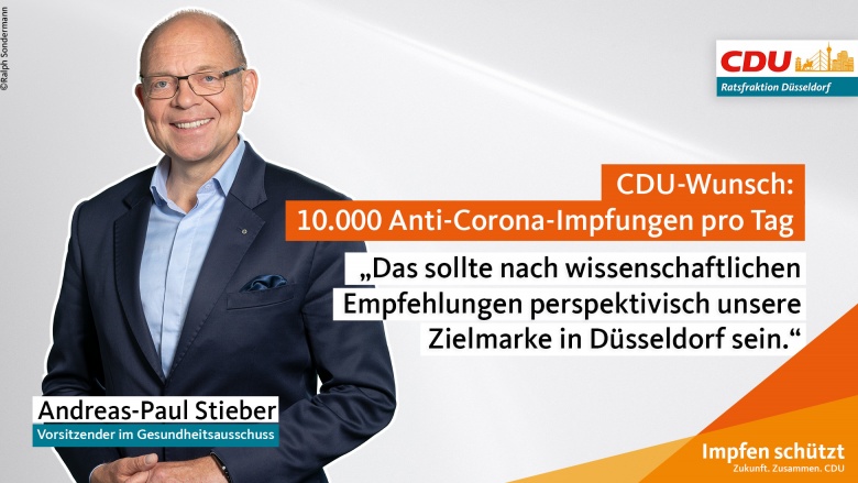 CDU-Wunsch: 10.000 Anti-Corona-Impfungen pro Tag CDU-Wunsch: 10.000 Anti-Corona-Impfungen pro Tag