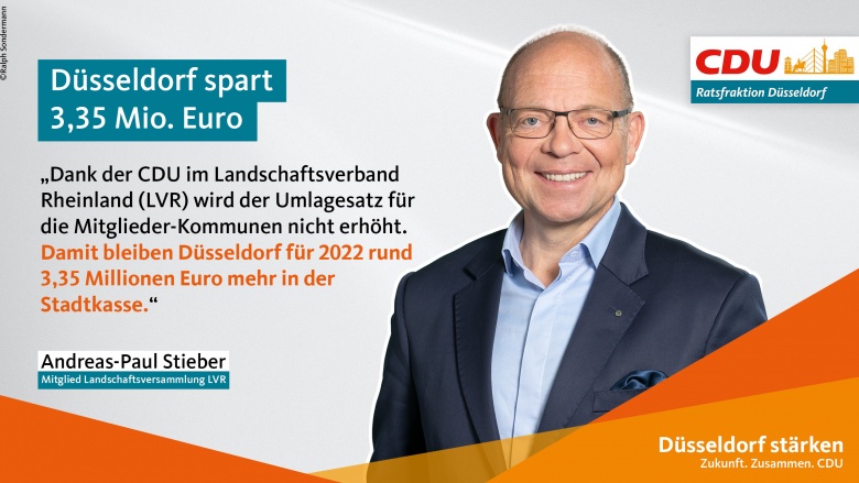 Düsseldorf spart 3,35 Mio. Euro Düsseldorf spart 3,35 Mio. Euro