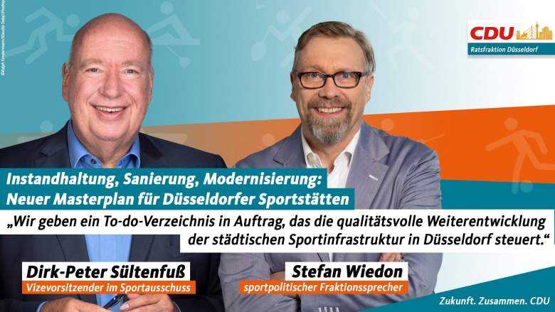 Instandhaltung, Sanierung, Modernisierung: Neuer Masterplan für Düsseldorfer Sportstätten Instandhaltung, Sanierung, Modernisierung: Neuer Masterplan für Düsseldorfer Sportstätten