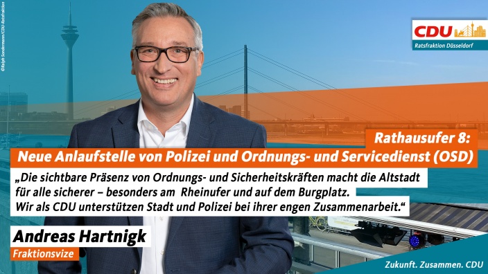 Wir unterstützen die enge Zusammenarbeit von Stadt und Polizei