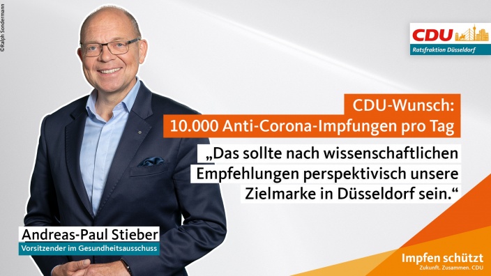 CDU-Wunsch: 10.000 Anti-Corona-Impfungen pro Tag
