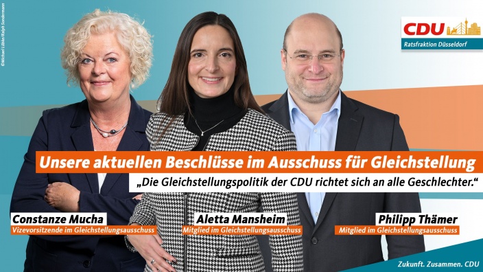 Die Gleichstellungspolitik der CDU richtet sich an alle Geschlechter