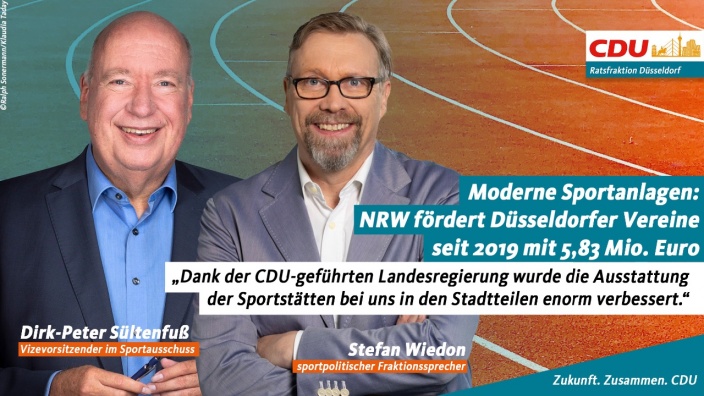 Moderne Sportanlagen: NRW fördert Düsseldorfer Vereine seit 2019 mit 5,83 Mio. Euro 