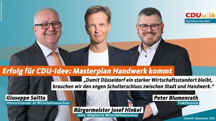 Erfolg für CDU-Idee: Masterplan Handwerk kommt
