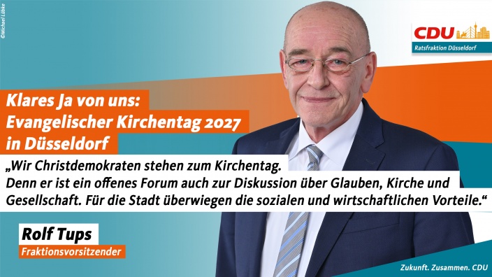 CDU steht zum Kirchentag in Düsseldorf