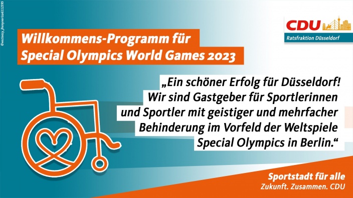 Düsseldorf ist Gastgeber im Vorfeld der Weltspiele Special Olympics