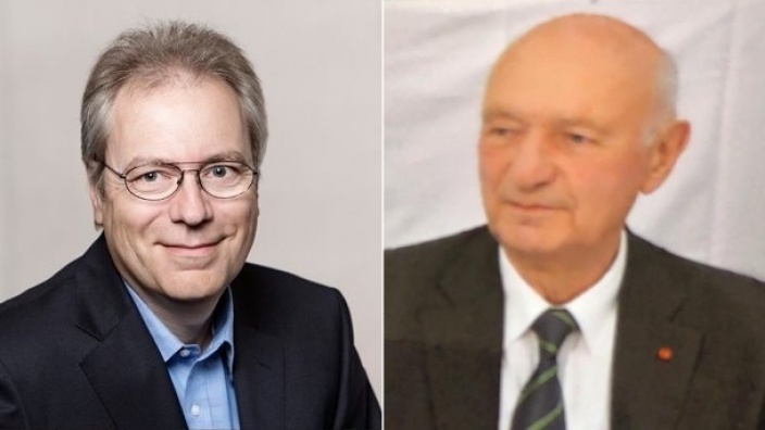 Rüdiger Gutt (l.) und der verstorbene Hans Funk