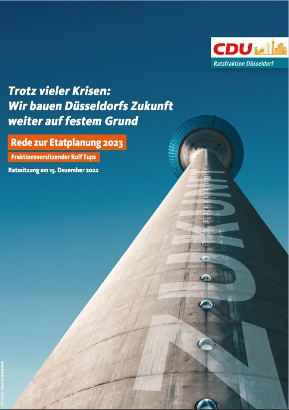 Titelblatt Haushaltsrede 2023