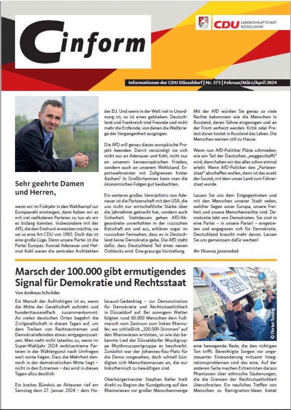 Mitgliedermagazin Februar, März, April 2024