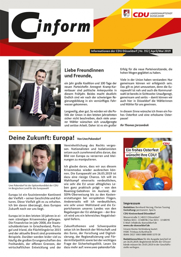 C-Inform: Mitgliedermagazin April/Mai 2019