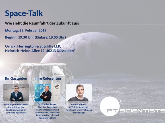 „Space-Talk – Wie sieht die Raumfahrt der Zukunft aus?“ „Space-Talk – Wie sieht die Raumfahrt der Zukunft aus?“