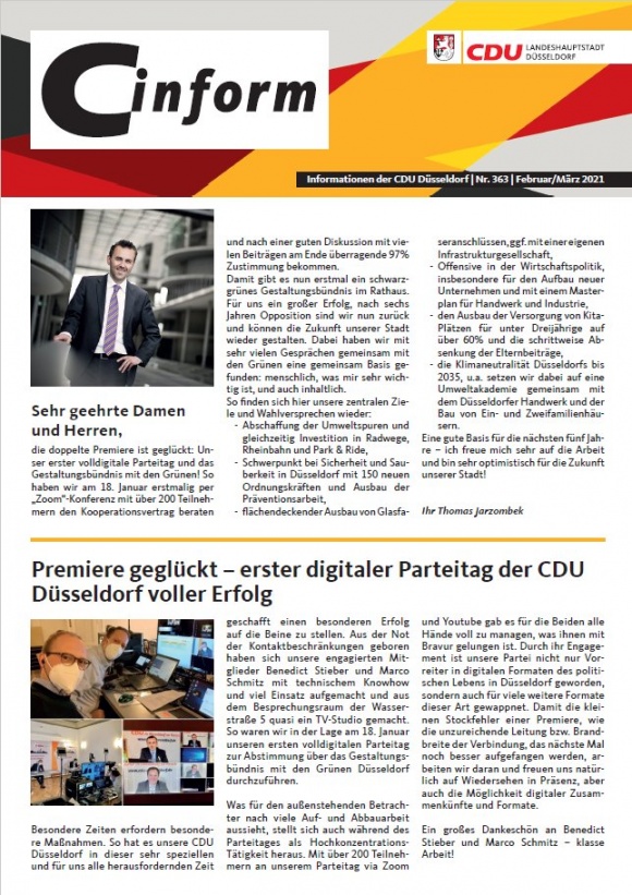 C-Inform: Mitgliedermagazin Februar/März 2021 C-Inform: Mitgliedermagazin Februar/März 2021